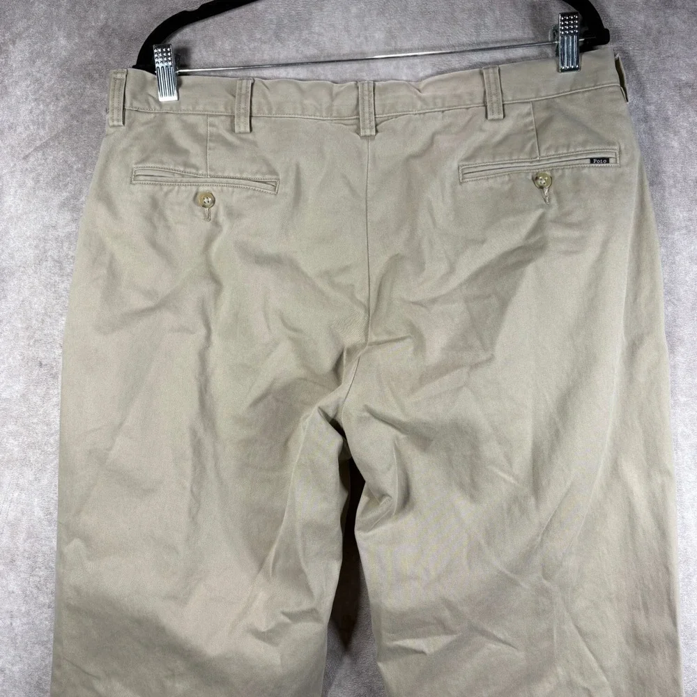 Polo‎ Ralph Lauren Pants Mens 36x30 Khaki Chinos Classic Fit Cotton Twill Casual